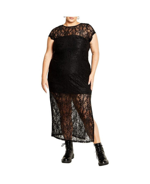 Plus Size Cassie Lace Maxi Dress