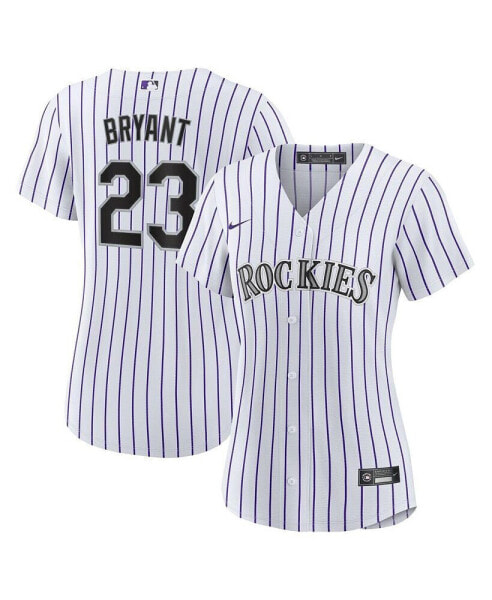 Women's Kris Bryant White, Purple Colorado Rockies Replica Player Jersey