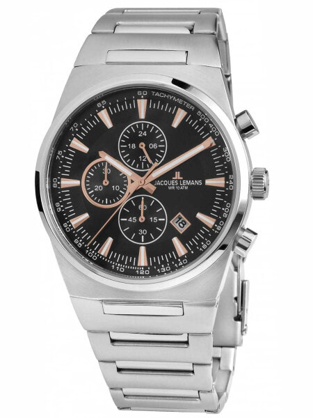 Jacques Lemans 1-1734A Manchester Chronograph Men's 43mm 10 ATM