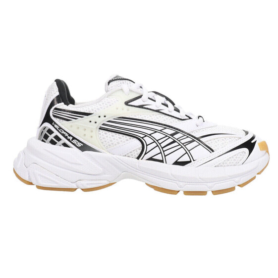 Puma Velophasis Technisch Lace Up Womens White Sneakers Casual Shoes 39684601