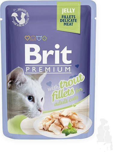 Brit KOT sasz.85g prem. żel TROUT FILLET