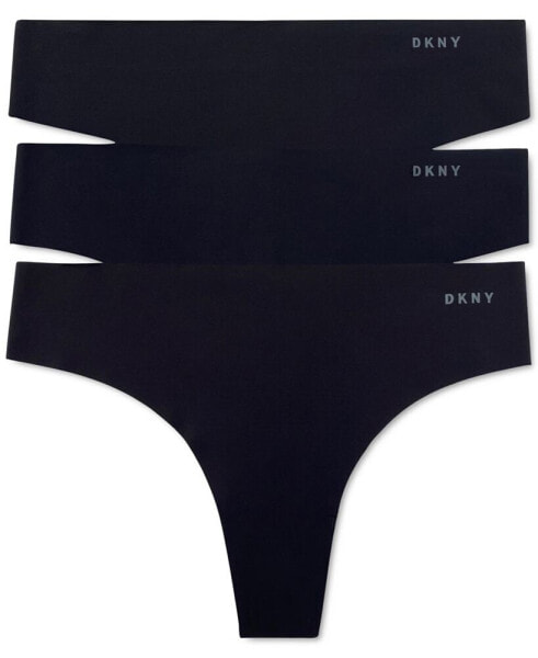 Женские трусы DKNY womens 3-Pk. Litewear Cut Anywear Thong Underwear DK5026BP3