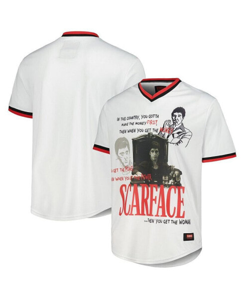 Men's and Women's White Scarface Baseball Jersey