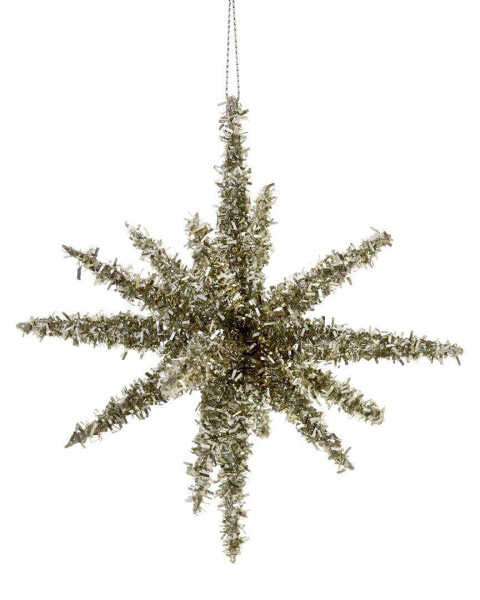 Cody Foster & Co. Vintage Starburst-Large Silver Christmas Ornament Silver