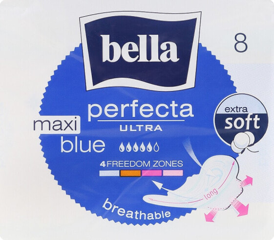 Damenbinden Perfecta Blue Maxi Soft Ultra 8 St.