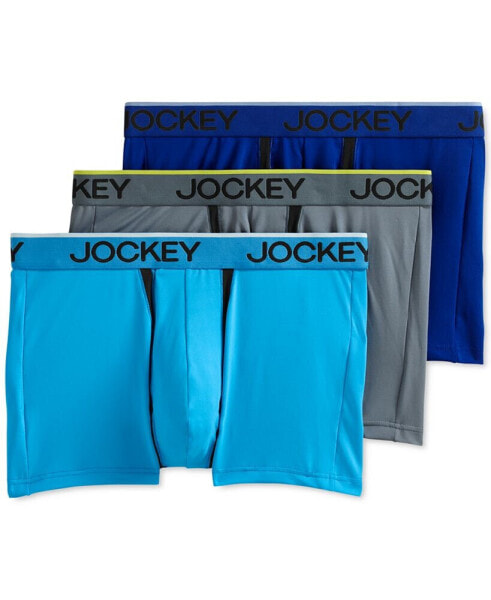 Men's 3-Pk. Chafe-Proof Pouch Microfiber Trunks