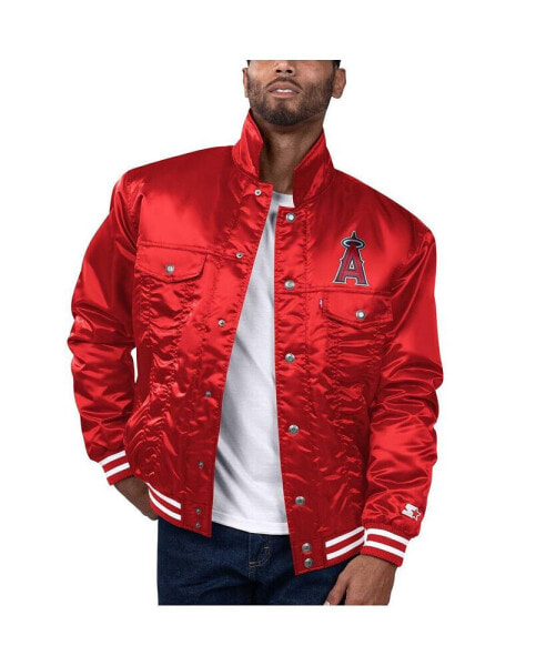 Levi’s x Starter Men's Red St. Louis Cardinals Silver Tab Satin Full-Snap Trucker Jacket