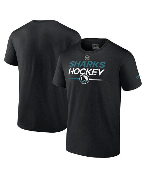 Men's San Jose Sharks Authentic Pro Wordmark Alt Logo T-Shirt