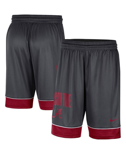 Men's Charcoal, Crimson Alabama Crimson Tide Fast Break Performance Shorts