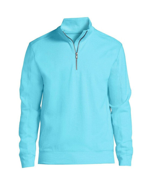 Men's Long Sleeve Slub Quarter Zip