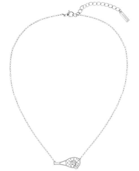 Stainless Steel Tennis Racket Necklace