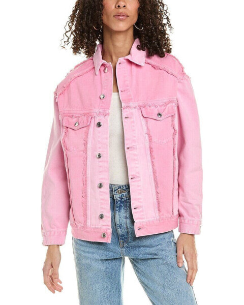 Iro Denim Jacket Women's Pink 36