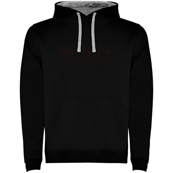 KRUSKIS Sleep Eat And Dive Two-Colour hoodie