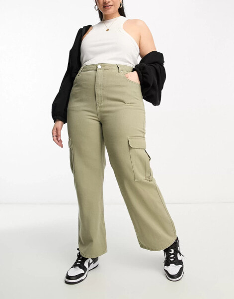 Yours straight leg cargo jean in khaki