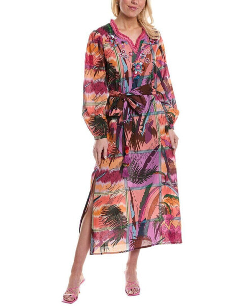 Bella Tu Bird Caftan Women's Purple Xs