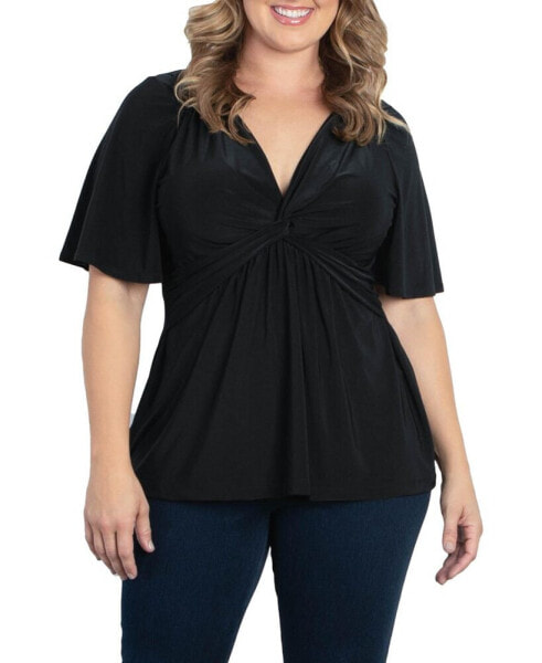 Plus Size Abby Twist Front Top