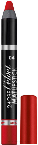 Lippenkonturenstift - Deborah 24 Ore Velve Mat Lipstick 04 - Cherry