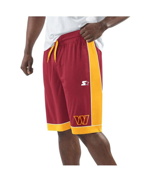 Men's Burgundy/Gold Washington Commanders Fan Favorite Fashion Shorts