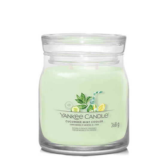 Aromatic candle Signature glass medium Cucumber Mint Cooler 368 g