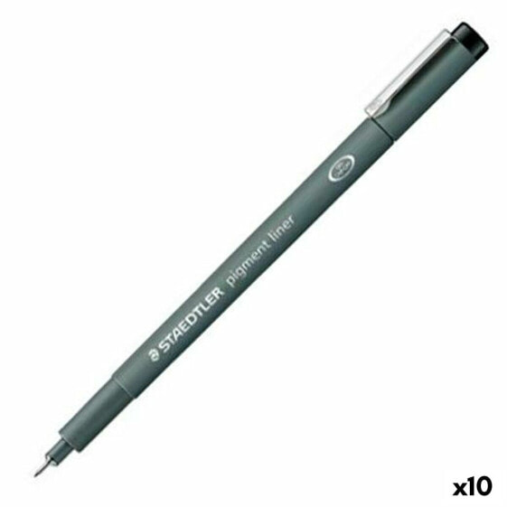 Фетр Staedtler Pigment Line Чёрный (10 штук)