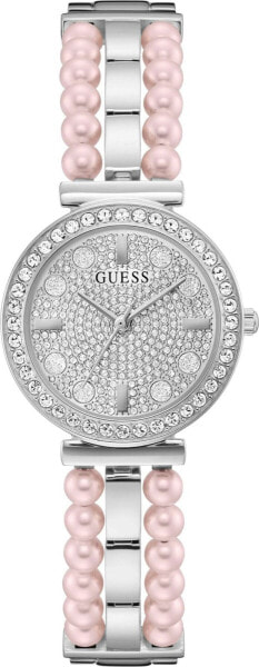 Guess Damen Armbanduhr Gala silberfarben GW0531L1 30 mm