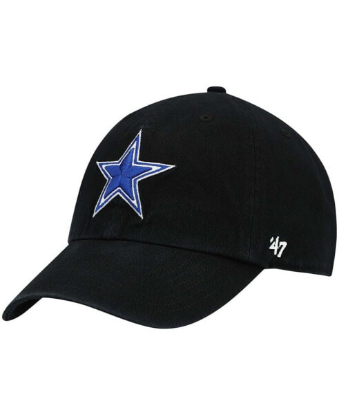 Men's Black Dallas Cowboys Primary Clean Up Adjustable Hat