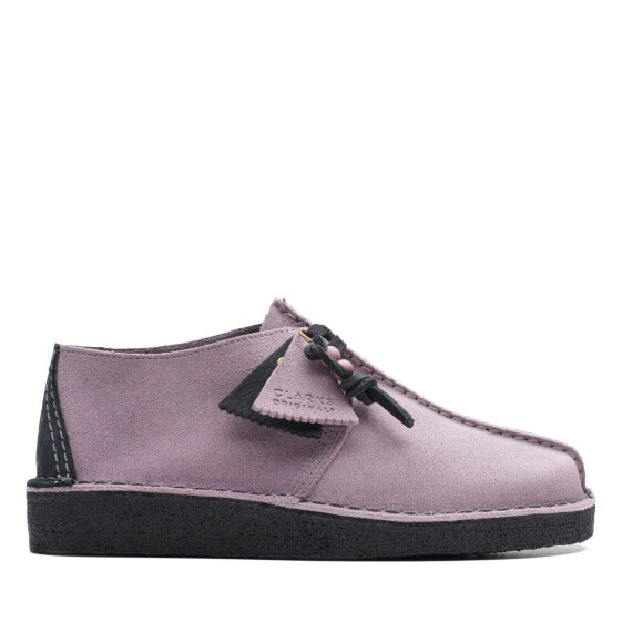 Clarks Desert Trek 26173998 Womens Purple Oxfords & Lace Ups Casual Shoes