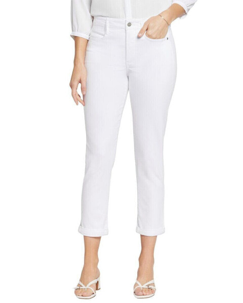 Nydj High-Rise Girlfriend Optic White Jean Women's 00