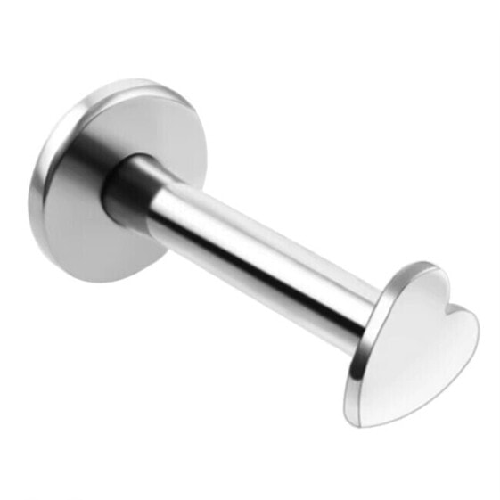 Charming steel labret Heart