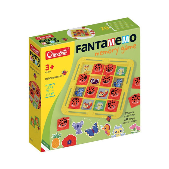 QUERCETTI Fantamemo Ladybug Nature 12 Cartons Board Game