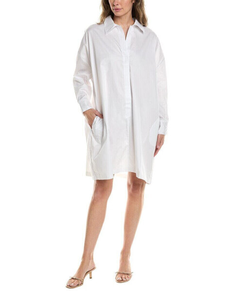 Norma Kamali Super Oversized Boyfriend Shirtdress Women's