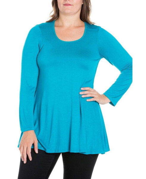 Women's Plus Size Poised Swing Tunic Top