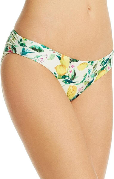 PQ Swim 285496 Womens Basic Ruched Full Bikini Bottom, Size Medium