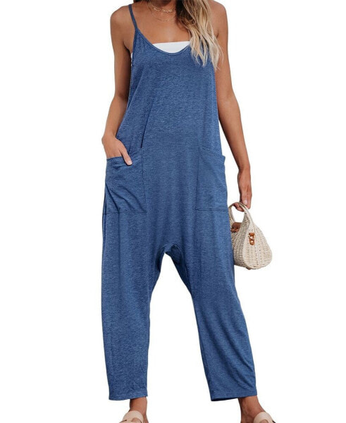 Women's Slouchy Strapless Knit Jumpsuit