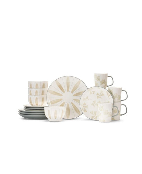 Viana Dinnerware 16 Piece Set, Service for 4