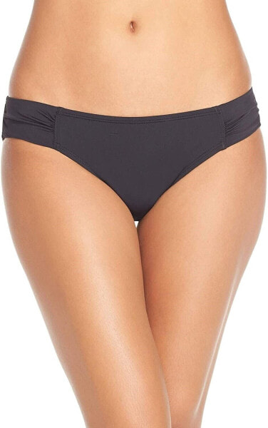 Tommy Bahama Pearl Side-Shirred Women's Swimwear Bottom Black Size Small 181896