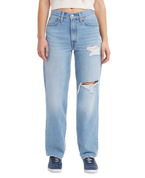 Women's Mid Rise Cotton 94 Baggy Jeans