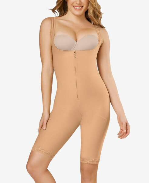 Корректирующее белье для женщин Leonisa Slimming Open Bust Faja Body Shaper With Thighs Slimmer