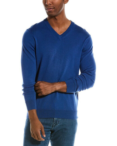 Quincy Wool V-Neck Sweater Men's Blue S