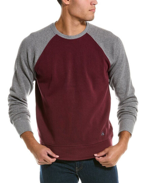 Brooks Brothers Rib Raglan Sweatshirt Men's Red S