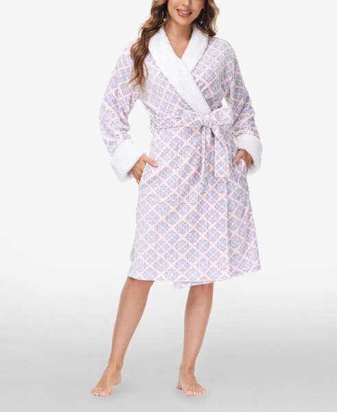 Женская пижама INK+IVY Womens Printed Plush Robe