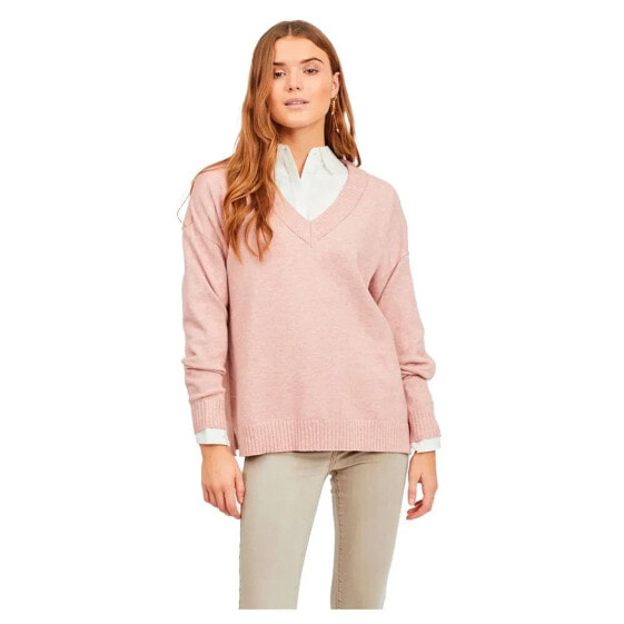 VILA Ril Oversize V Neck Sweater