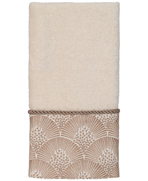 Deco Shells Bordered Cotton Bath Towel, 27" x 50"