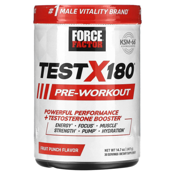 Test X180 Pre-Workout, Fruit Punch, 14.7 oz (417 g)