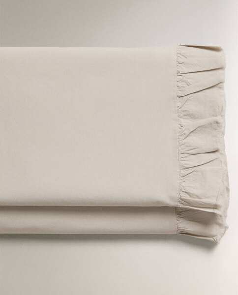 Ruffled flat sheet