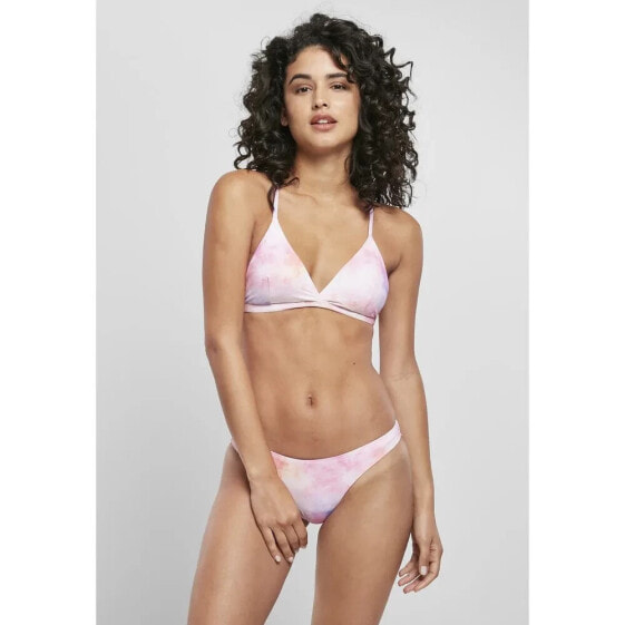 URBAN CLASSICS Tie Dye Triangle Back Bikini