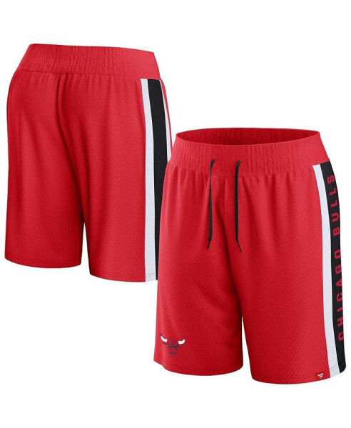 Men's Red Chicago Bulls Referee Iconic Mesh Shorts