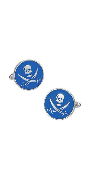 Skull and Swords Button Cufflinks