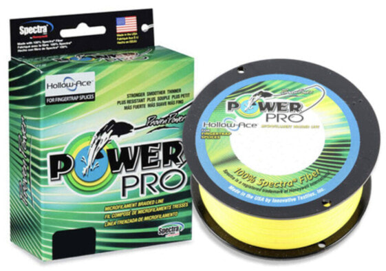 PowerPro Hollow Ace Fishing Line (80lb-130lb, 500yd, Blue, White, Yellow)