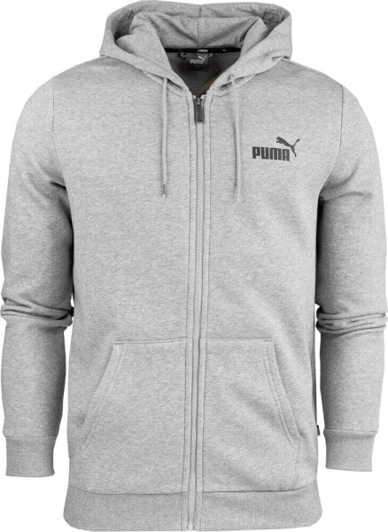 Puma Bluza męska Puma ESS Small Logo FZ Hoodie FL szary 586702 03 S